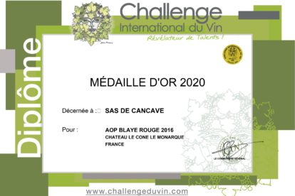 CHALLENGE INTERNATIONAL DU VIN 2020